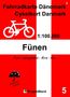 Jens Uwe Mollenhauer: 5 Fahrradkarte Dänemark / Cykelkort Danmark 1:100.000 - Fünen, KRT