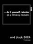 Mid Black 2022 - Blanko Mid Format, Kalender