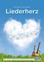 "Liederherz" von Karin Schuh und Conny Schmors. Herzförmige Wolke, schwebende Noten, Ukulele und Gitarre im Gras., Buch