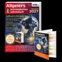 "Allgeiers Astrologisches Jahresbuch" und "Allgeiers Astro-Jahresplaner Mondjahr 2027" mit einem Porträt einer Frau im Profil., Buch