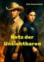 Text: "Dirk Sommerfeld" und "Netz der Unsichtbaren." Zwei Personen in FBI- und Sheriff-Kleidung vor Rauchhintergrund., Buch