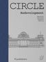 "CRADLE Buch," "Redevelopment," darunter Begriffe zur Bauplanung. Skizze eines klassischen Gebäudes mit Kuppel., Buch