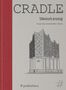 "CRADLE Buch: Umnutzung, Upcycling bestehender Bauten" steht neben einer Architekturzeichnung. "ff publishers" unten., Buch
