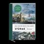 "GESCHICHTEN MIT 12 BEAUFORT. DAS KLEINE BUCH VOM MEER - STÜRME. Seesturm mit Schiffen, Gebäuden und historischen Fotos.", Buch
