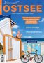 Titel: Ostssee. Texte über Ausflugsziele, Küste erleben, Urlaubsmomente. Bild von Strandkorb am Meer, darunter eine Karte und ein Fahrrad., Buch