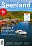 „Seenland 2026“. Ablegen & Eintauchen. Boot in einem See vor herbstlichen Bäumen und kleinen Häusern., Buch