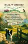 "Callaghan & Monty - Das Geheimnis der Gurkenlilie. Ein Jersey Krimi." Ein Hund läuft auf einem Weg durch eine blühende Landschaft., Buch