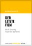 Text: "Oliver Schütte. Der letzte Film. Wie KI Streaming, TV und Kino übernimmt. master school drehbuch edition.", Buch