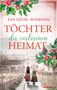"Töchter der verlorenen Heimat" von Eva Grübl-Widmann. Zwei Frauen gehen auf einer Dorfstraße, umgeben von Apfelblüten., Buch