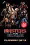 „Masters of the Universe: Der Jugendroman zum Film.“ Helden und Schurken posieren dynamisch vor einem dunklen Hintergrund.