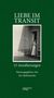 "Liebe im Transit", 15 Annäherungen, herausgegeben von Tex Rubinowitz. Frau in Türöffnung, grüner Hintergrund., Buch