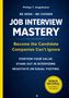 Text: "Job Interview Mastery," "Become the Candidate Companies Can’t Ignore," gelbes Bonus-Material-Label., Buch