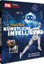 Titel: "Future Mode KÜNSTLICHE INTELLIGENZ". Farbige Illustrationen futuristischer Roboter und Technologie., Buch