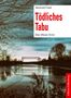 Titel: "Tödliches Tabu" von Reinhold Friedl, Elbe-Weser-Krimi. Edition Falkenberg. 

Brücke über Fluss, abendlicher Himmel., Buch