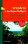 Text: "Wandern in der Region Stuttgart", "30 neue Streckentouren". Zwei Menschen sitzen auf einer Bank mit Aussicht auf Landschaft., Buch