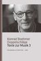 "Konrad Boehmer Doppelschläge Texte zur Musik 3 Herausgegeben von Stefan Fricke wolke" in Schwarzweiß mit Porträt., Buch