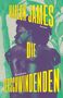 Text: "Marlon James Roman Die Verschwindenden Kunstmann". Zwei Personen umarmen sich, stilisierter Tropenhintergrund., Buch