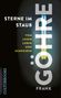 Text: STERNE IM STAUB. VOM LESEN, LEBEN UND SCHREIBEN. GÖHRE FRANK. CULTURBOOKS. Hintergrund dunkel mit leuchtender Röhre., Buch