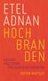 Etel Adnan: Hochbranden, Buch