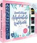 Martina Johanna Janssen: Handlettering Alphabete Watercolor - Das Starter-Set - Feine Buchstaben mit Pinsel und Brush Pen, Buch