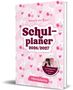 „Spring in eine Pfütze! Schulplaner 2026/2027“, rosa Design mit Schleifen und Kirschen, ViktoriaSarina.