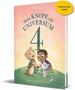 "Mein Knopf, ein Universum 4" steht in großen Buchstaben. Zwei Kinder, ein Otter und eine Katze halten einen Knopf., Buch