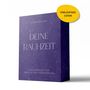 Text: Louisa Dellert, Deine Rauhzeit, Das Kartenset für Impulse und Orientierung. Lila Hintergrund mit Sternendetails.