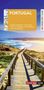 Titel: "Portugal". Text: große Landkarte, Travel-App, Top 10, Stadttour, Sprachführer, viele Servicetipps. Darunter ein Strandweg., Buch