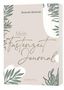 "Mein Fastenzeit Journal" von Amanda Sliwinski, dekoriert mit grünen Blättern, camino.-Logo unten rechts., Buch