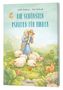 "Die schönsten Psalmen für Kinder" steht oben. Illustration: Ein alter Mann mit Kind und Schafen auf einer Blumenwiese., Buch