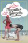 „Ein Belgien Krimi: Magritte & Georgette machen Ferien“ in einer Wolke. Zwei Personen und ein Hund am Strand., Buch