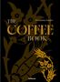 Text: "THE COFFEE BOOK" und "Metasebia Yoseph". Dunkler Hintergrund mit floralen Mustern in Gold., Buch