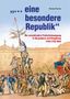 Oben: „... eine besondere Republik“; Michael Martin. Darunter: „Die revolutionäre Freiheitsbewegung in Bergzabern“. Unten: Illustration revolutionäre Szene.