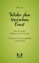 "Wider den tierischen Ernst" von Arthur Eva. Untertitel: Witze, Scherzfragen, Anekdoten. Grüner Hintergrund., Buch