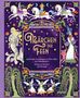 "Märchen der Feen" steht im Zentrum, umrahmt von Feen, Elfen auf Pferden und einem dunklen, sternenübersäten Hintergrund., Buch