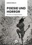 "ADRIAN GMELCH", "POESIE UND HORROR", "Die Filme von Osgood Perkins". Illustration eines springenden Satyrs., Buch