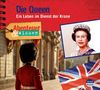 "Die Queen: Ein Leben im Dienst der Krone" steht oben. Unten links ein Soldat, rechts eine britische Flagge und ein Foto der Queen., CD