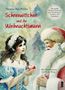Text: "Schneewittchen und der Weihnachtsmann". Illustration von Schneewittchen mit rotem Apfel und Weihnachtsmann., Buch