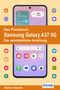 Titel: Das Praxisbuch Samsung Galaxy A37 5G. Eine Smartphone-Abbildung mit App-Symbolen auf gelbem Hintergrund., Buch