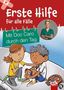 Text: "Cover folgt". Hintergrund: Rote Fläche., Buch