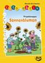 Titel: "Projektmappe Sonnenblumen" von Mareike Brombacher, Teil der "Kita aktiv" Reihe, zeigt Kinder beim Pflanzen.