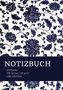 Notizbuch A5: Notizbuch A5 Blanko - 100 Seiten 90g/m² - Soft Cover floral blau - FSC Papier, Buch