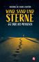 „Antoine de Saint-Exupéry, Wind, Sand und Sterne oder Die Erde des Menschen“. Nacht, Wüstenlandschaft, Fußspuren., Buch