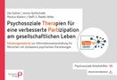 Ute Gühne: Psychosoziale Therapien für eine verbesserte Partizipation am gesellschaftlichen Leben, Buch