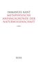 Immanuel Kant: Metaphysische Anfangsgründe der Naturwissenschaft, Buch