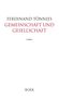 Ferdinand Tönnies: Gemeinschaft und Gesellschaft, Buch