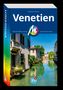 „Venetien“ von Eberhard Fohrer, Michael Müller Verlag. Ein farbenfrohes Logo. Kanal mit Häusern und Blumen.