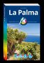 La Palma, Irene Börjes, Michael Müller Verlag. Palmen und Meerlandschaft, blau-grüner Hintergrund mit Müllerverlag-Logo., Buch