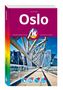 "Oslo" oben in Weiß auf Magenta. Logo von Michael Müller Verlag in der Mitte, darunter moderne Architektur einer Brücke., Buch