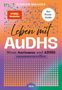 Text: "FLORIAN MALICKE, Der erste Guide zum Thema, Leben mit AuDHS, Wenn Autismus und ADHS zusammentreffen." 

Bunte Punkte in Gradient.